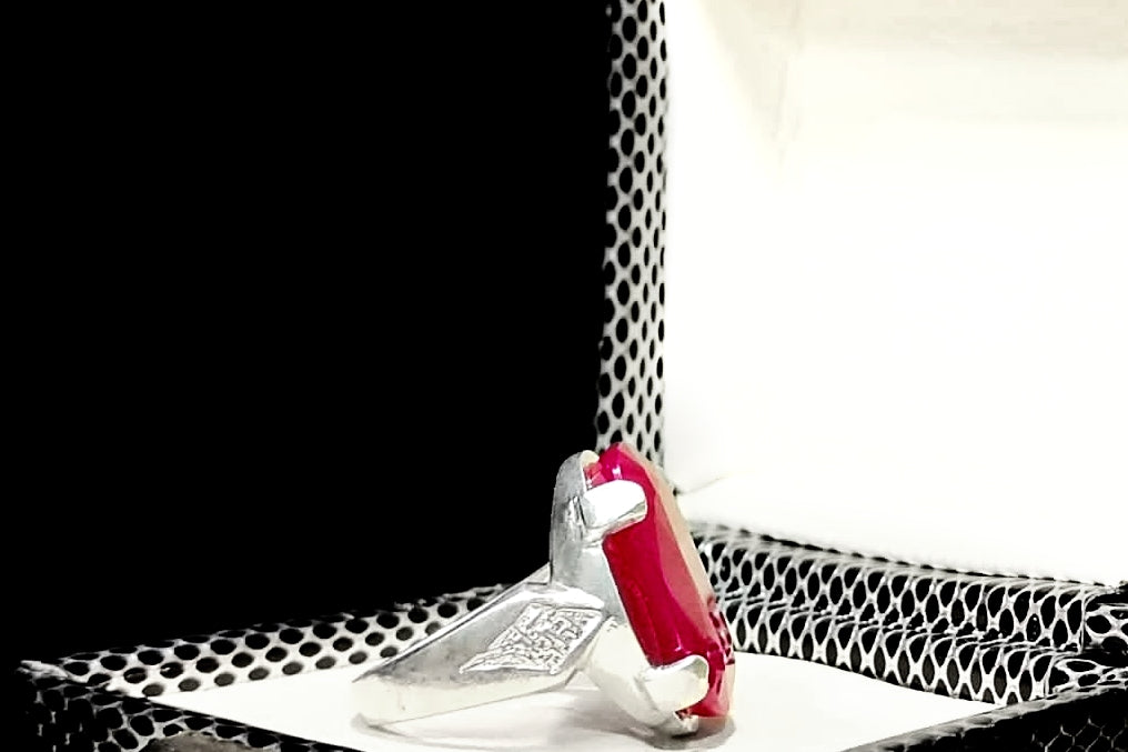 Merlot 🛑 - Handmade Silver Ring