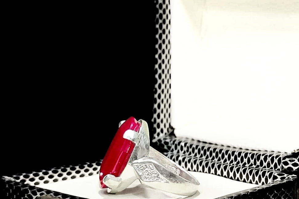 Merlot 🛑 - Handmade Silver Ring