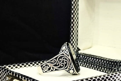 Rich Black♟ - Turkish Silver Ring
