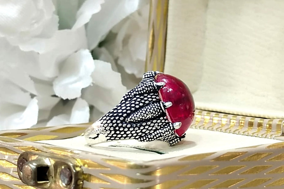 Ninja❤‍🔥 - Turkish Silver Ring