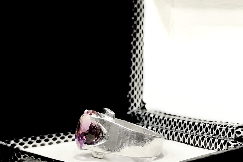 Amethyst💜- Handmade Silver Ring