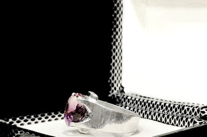 Amethyst💜- Handmade Silver Ring