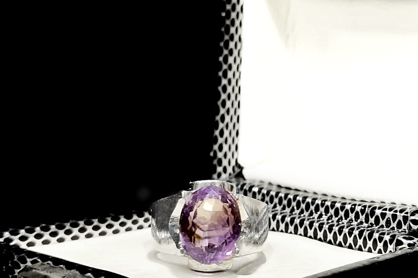 Amethyst💜- Handmade Silver Ring