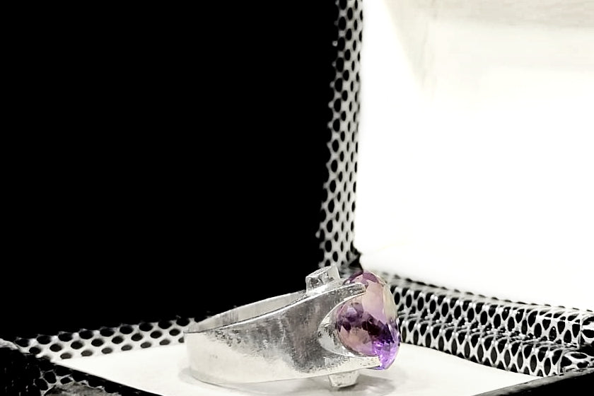 Amethyst💜- Handmade Silver Ring