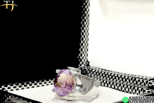Amethyst💜- Handmade Silver Ring