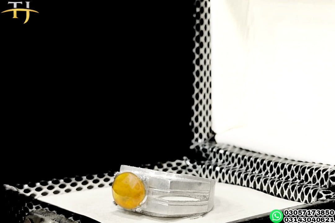 Yellow Sapphire ✨ - Handmade Silver Ring