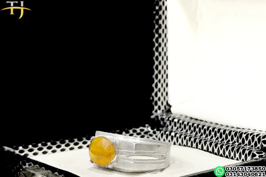 Yellow Sapphire ✨ - Handmade Silver Ring