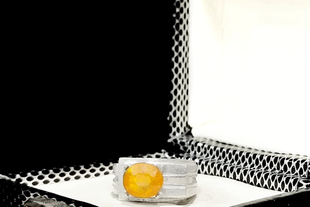 Yellow Sapphire ✨ - Handmade Silver Ring